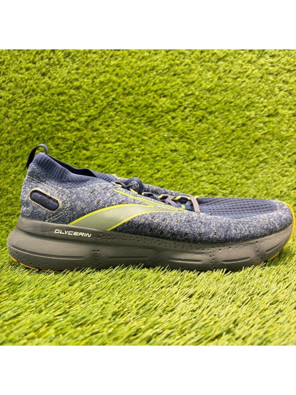 Brooks Glycerin StealthFit 20 Mens Size 10.5 Blue Running Walking Shoes Sneakers